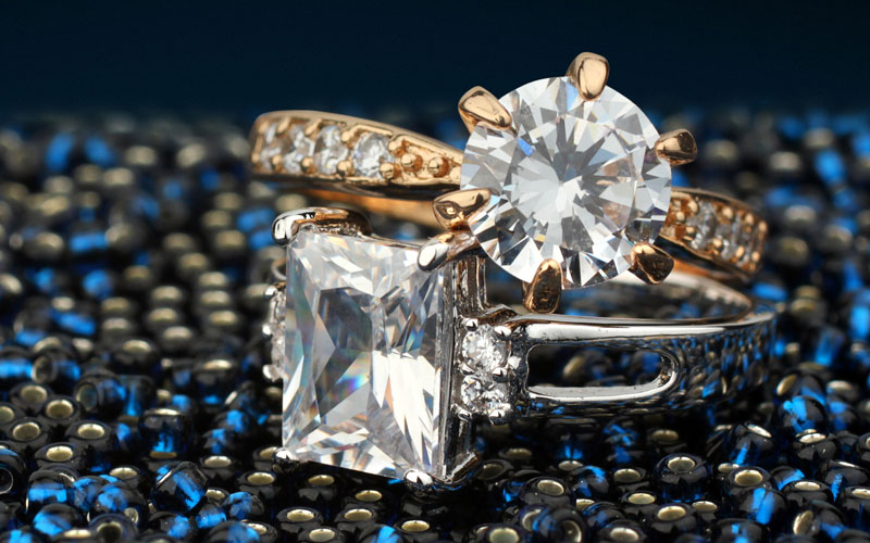 man made diamond engagement ring custom