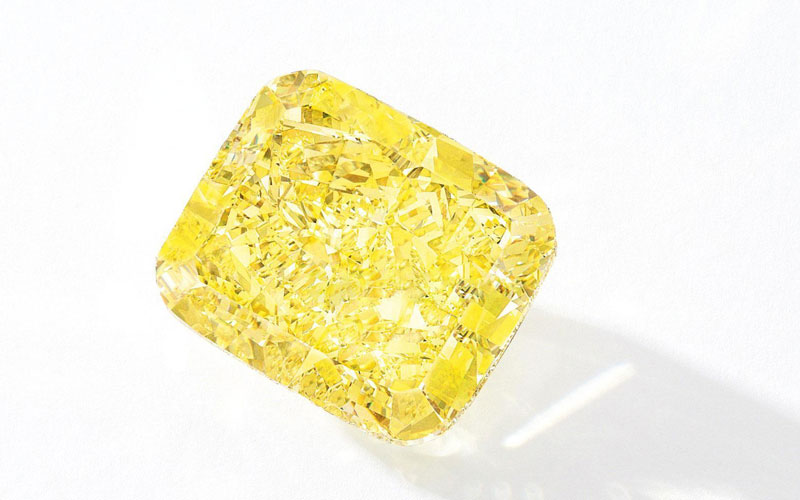 Man made yellow diamonds