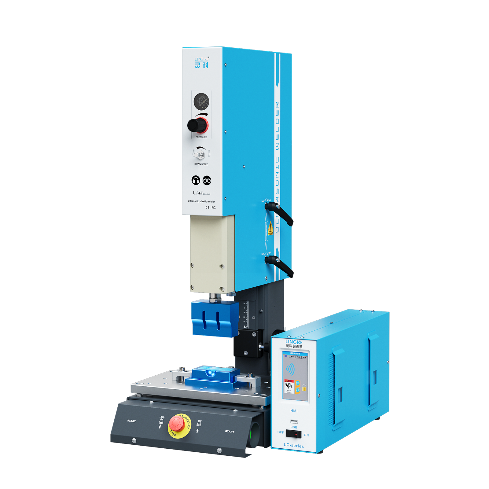 Lingke Ultrasonic Plastic Welding Machine L745 Standard 40kHz 1200W
