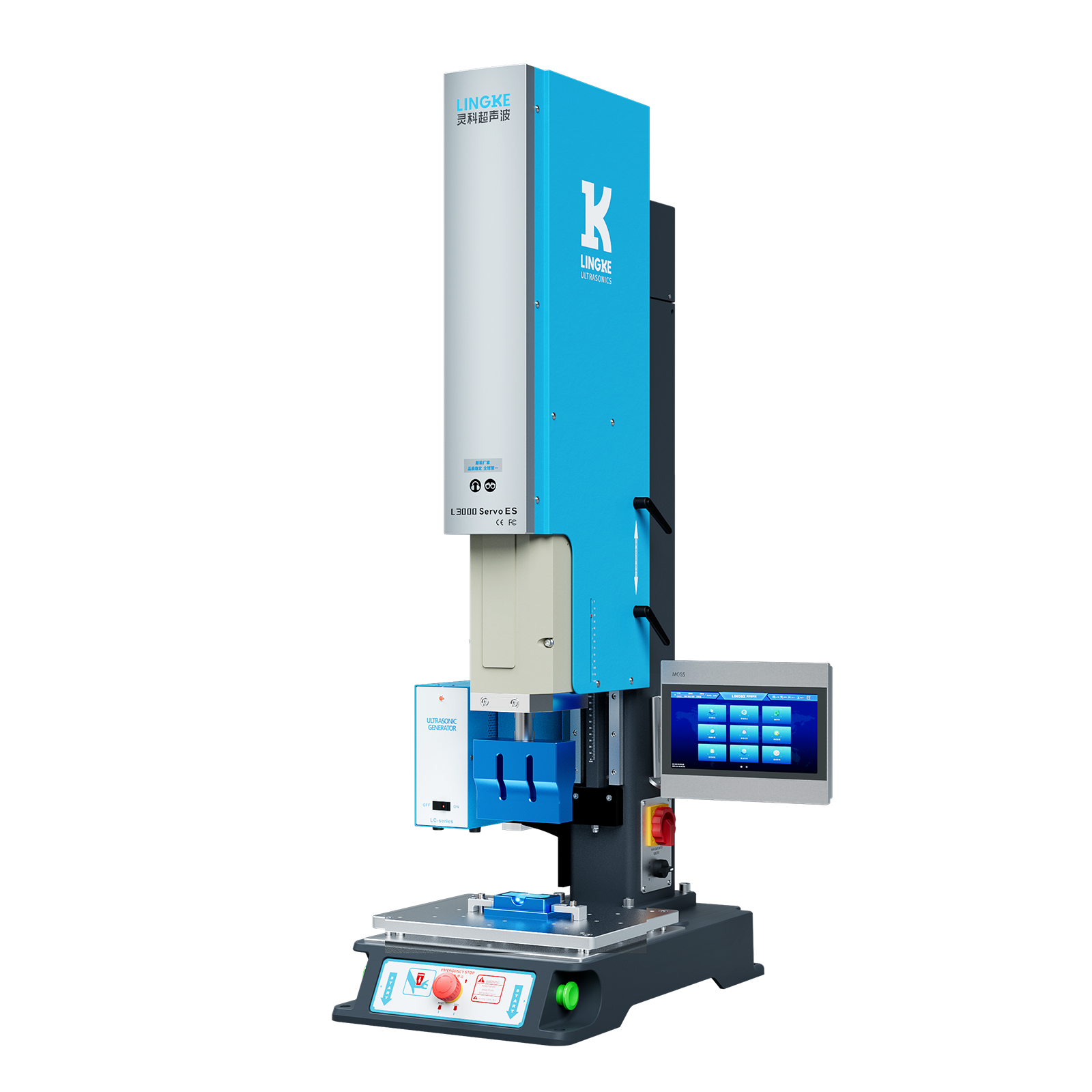 Lingke Servo Ultrasonic Plastic Welding Machine L3000 Servo ES 20kHz 3000W