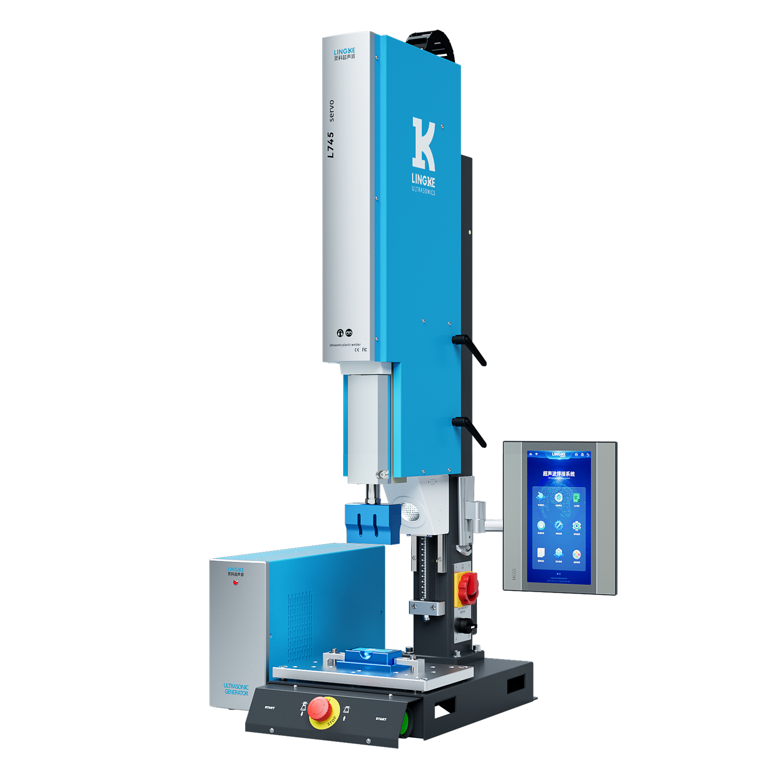 Lingke Servo Ultrasonic Plastic Welding Machine L745 Servo 30kHz 1200W